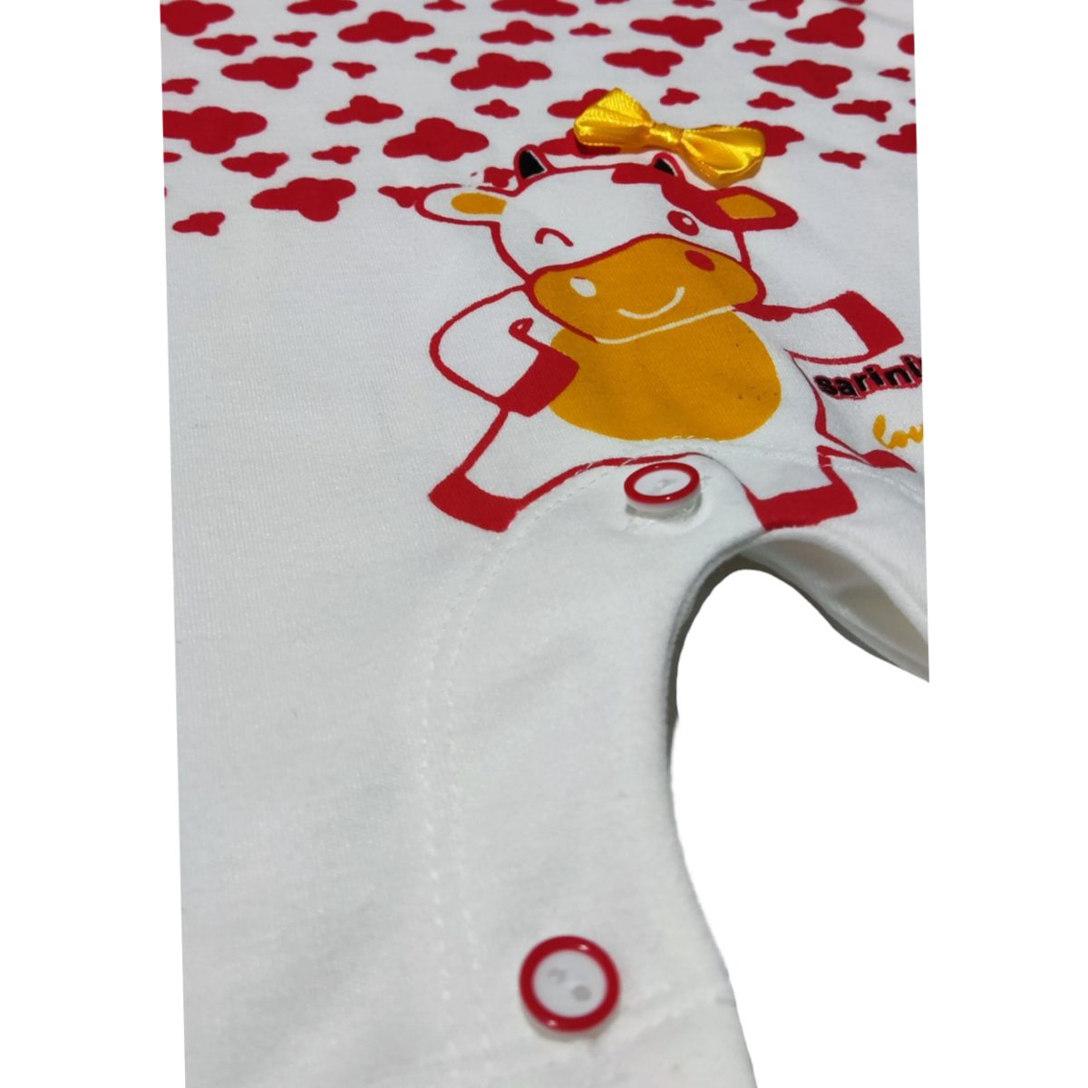 ست سرهمی و کلاه نوزادی سرینیکو مدل mini cow کد A10