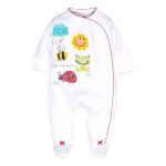 سرهمی نوزادی دخترانه نکست مدل Little Bugs کد M637