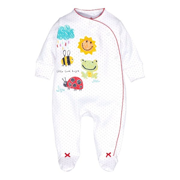 سرهمی نوزادی دخترانه نکست مدل Little Bugs کد M637