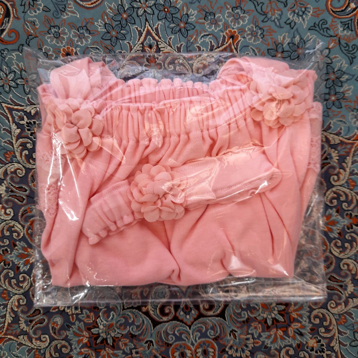 ست 3 تکه لباس نوزادی مدل نرمینه