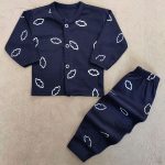 ست شومیز و شلوار نوزادی مدل ابر کد 3704 رنگ سرمه ای