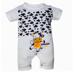 ست سرهمی و کلاه نوزادی سرینیکو مدل گاو کد M20