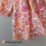 پیراهن دخترانه مدل خامه دوزی رنگ سال