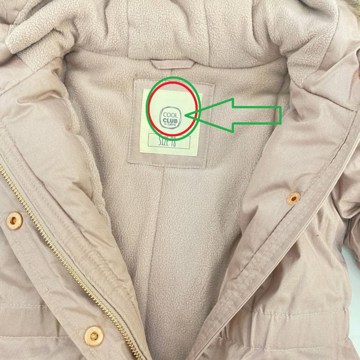 کاپشن دخترانه کول کلاب مدل b02852